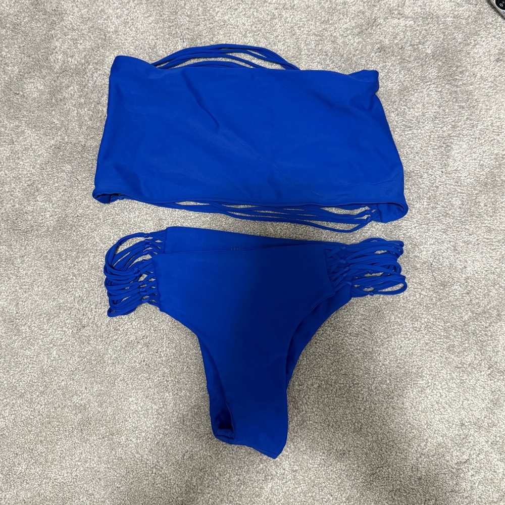 Mikoh Blue Bikini Set